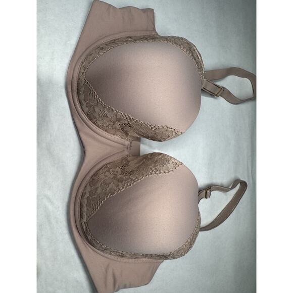 Soma Embraceable Perfect Coverage Bra Set – 38D Nude & Blush Lace T-Shirt Bras - Picture 5 of 11